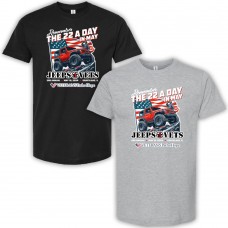 Jeeps 4 Vets 22 a Day 2024 T-Shirt (PREORDER)