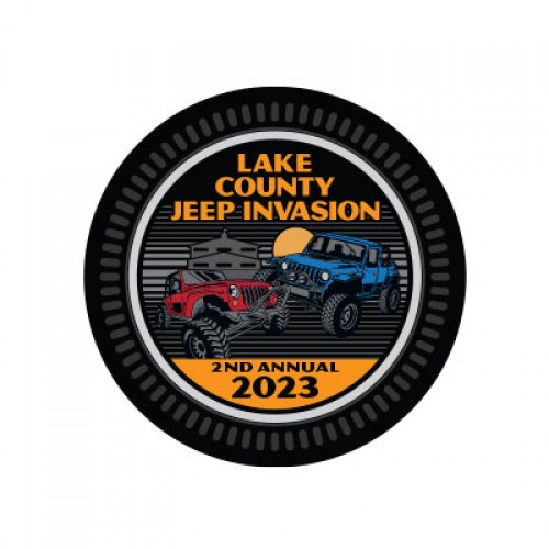 Lake County Jeep Invasion 2023 Round 3D Badge (PREORDER)
