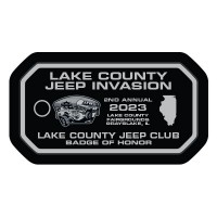 Lake County Jeep Invasion 2023 Honor 3D Badge (PREORDER)