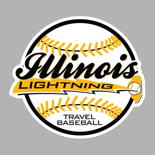 Illinois Lightning Travel Baseball Decal