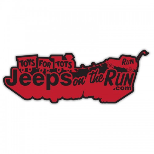 Jeeps on the Run Sleigh Logo Decal (Universal)
