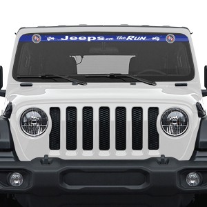 Jeeps on the Run Windshield Banner V2 (Universal)