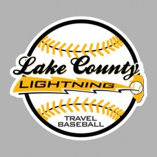 Lake County Lightning Travel Baseball Decal
