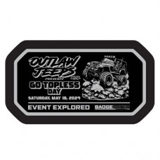 Outlaw Jeeps Go-Topless Day 2024 Honor 3D Badge (PREORDER)